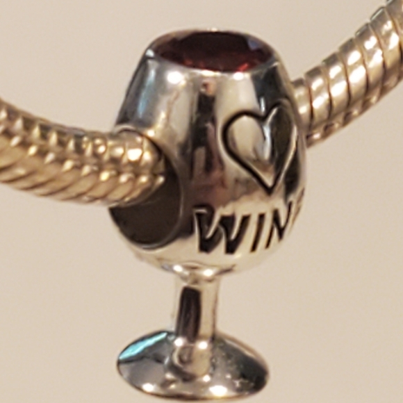 Pandora Style 925 Red Wine Charm - Picture 2 of 9